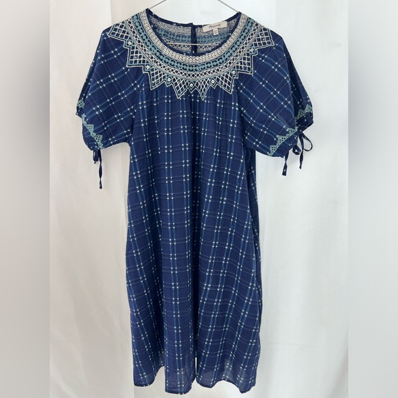 MADEWELL Embroidered Puff-Sleeve Babydoll DRESS - Picture 5 of 10